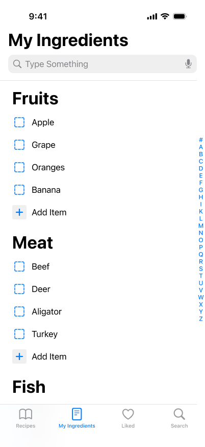 Recipe App Design 3