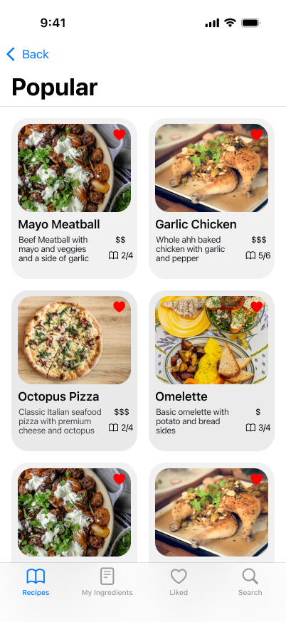 Recipe App Design 4