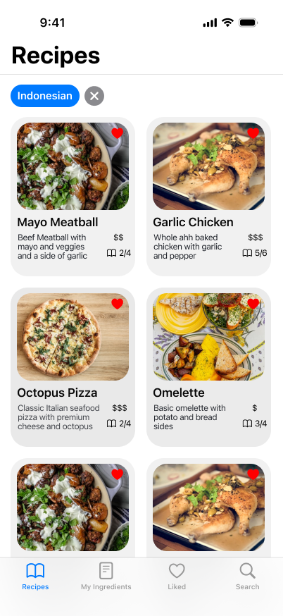 Recipe App Design 5